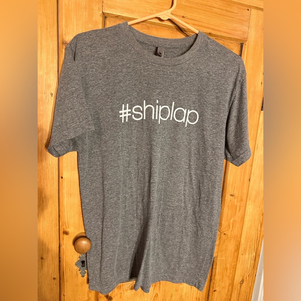 Next Level Apparel Gray #Shiplap Magnolia Waco, TX Short Sleeve Tee Sz Medium